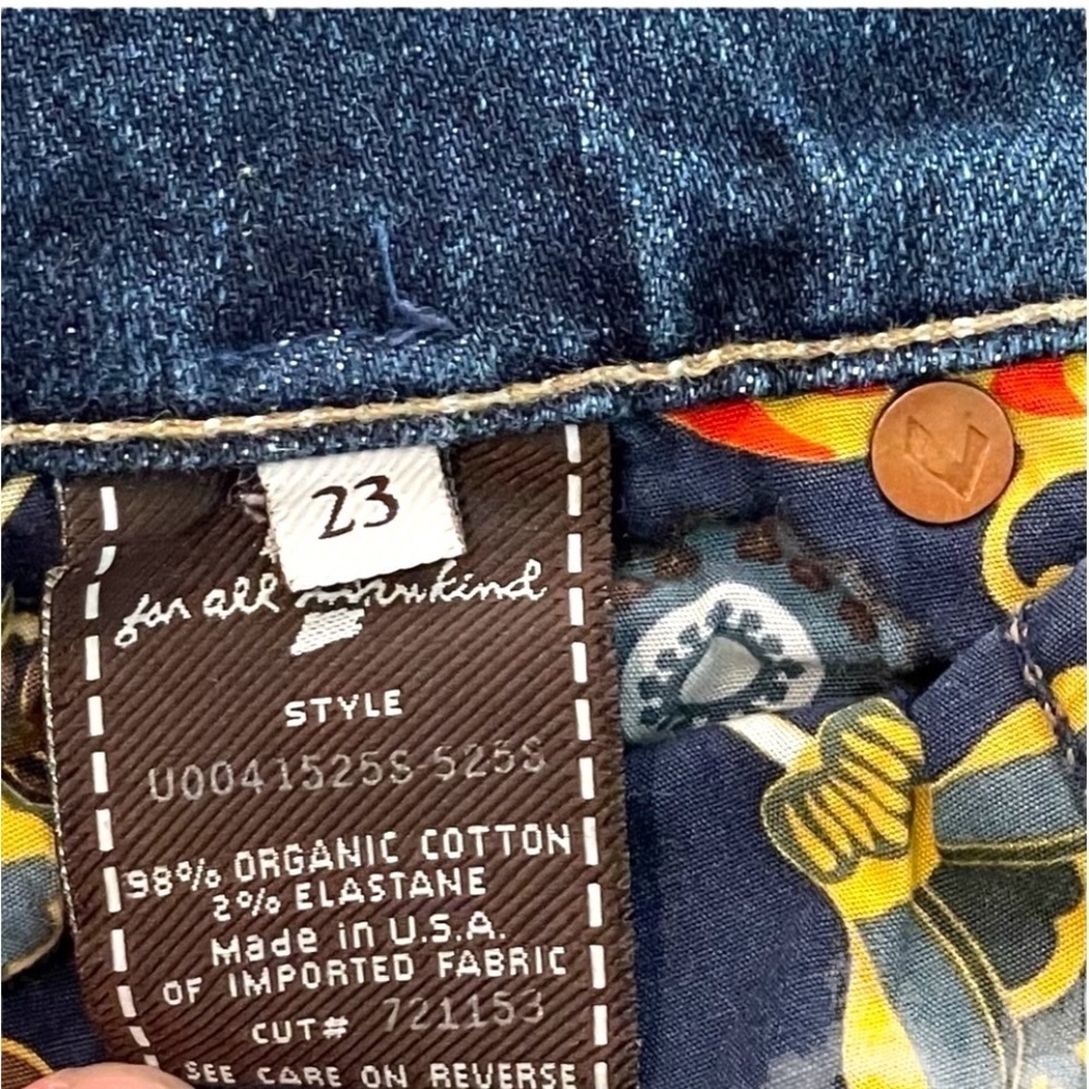 7 For All Mankind Size 23 Super Skinny Organic Cotton Jeans - Picture 6 of 6